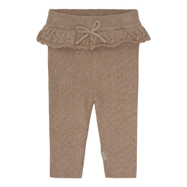 HUST AND CLAIRE - LISA KNIT LIB LEGGINGS | BISCUIT