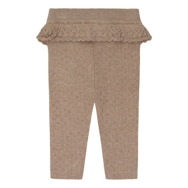 HUST AND CLAIRE - LISA KNIT LIB LEGGINGS | BISCUIT