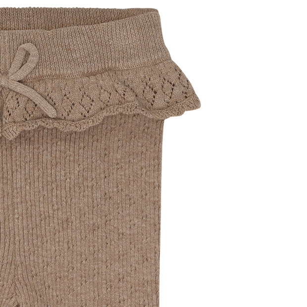 HUST AND CLAIRE - LISA KNIT LIB LEGGINGS | BISCUIT