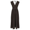 NEO NOIR - ARISTA LACE DRESS | DARK BROWN NEO NOIR - ARISTA LACE DRESS | DARK BROWN