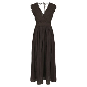 NEO NOIR - ARISTA LACE DRESS | DARK BROWN NEO NOIR - ARISTA LACE DRESS | DARK BROWN