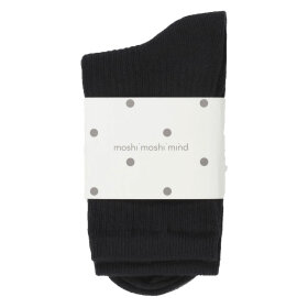 MOSHI MOSHI MIND - STORY RIB STRØMPER | BLACK