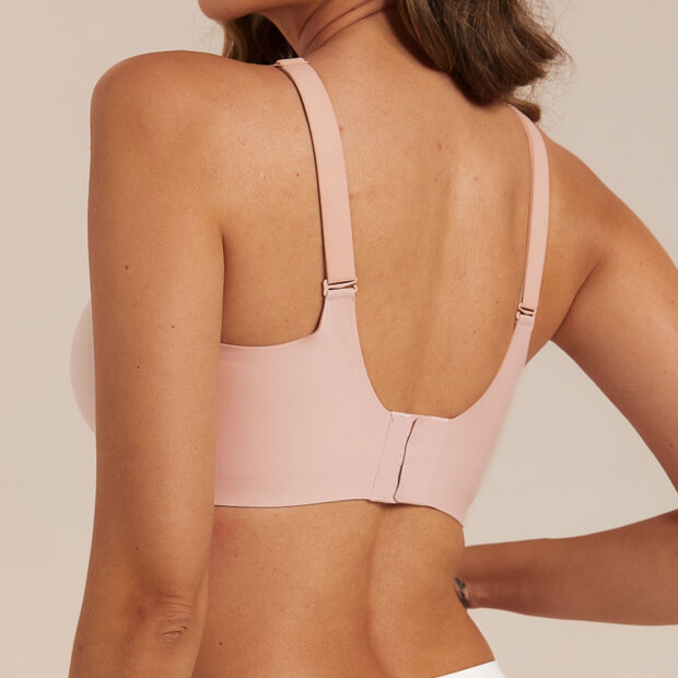 FEMIFEMME - SOFTSCALLOP FULL COVERAGE BØJLEFRI BH | SOFT PINK
