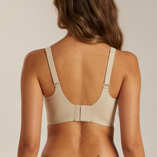 FEMIFEMME - SOFTSCALLOP FULL COVERAGE BØJLEFRI BH | SAND
