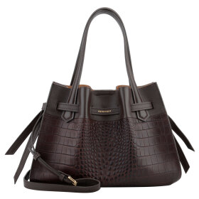 POURCHET - BLOSSOM CROCCO LARGE | MARRON