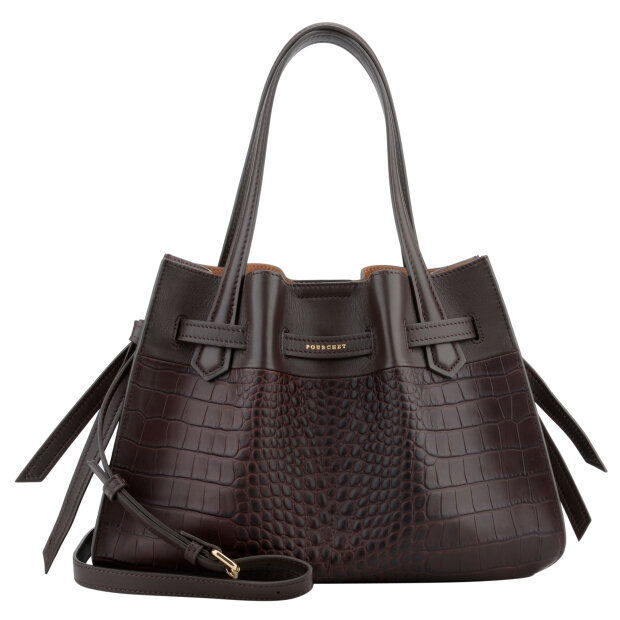 POURCHET - BLOSSOM CROCCO LARGE | MARRON
