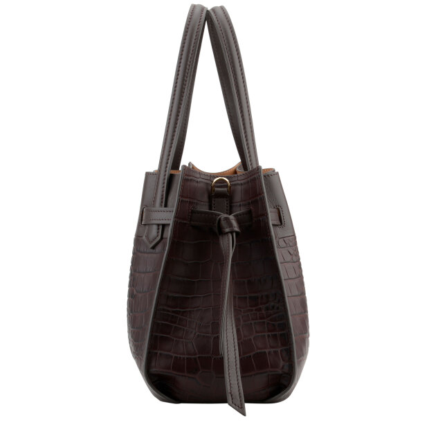 POURCHET - BLOSSOM CROCCO LARGE | MARRON