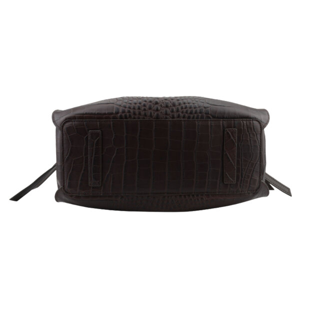 POURCHET - BLOSSOM CROCCO LARGE | MARRON