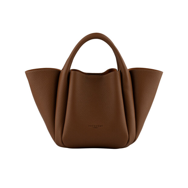 POURCHET - CITROUILLE SATCHEL BAG MEDIUM | TAUPE