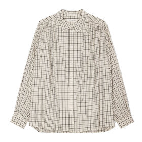 MOSHI MOSHI MIND - GLOW SHIRT CHECK | ECRU/MOONLESS NIGHT