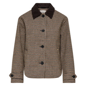 JDY - VALERIE CHECK JACKET | ICED COFFEE