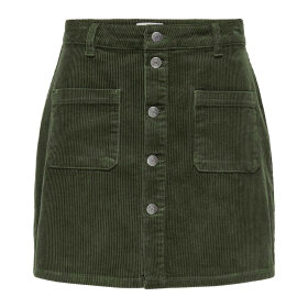 JDY - SHIRAZ CORDUROY SKIRT | FOREST NIGHT