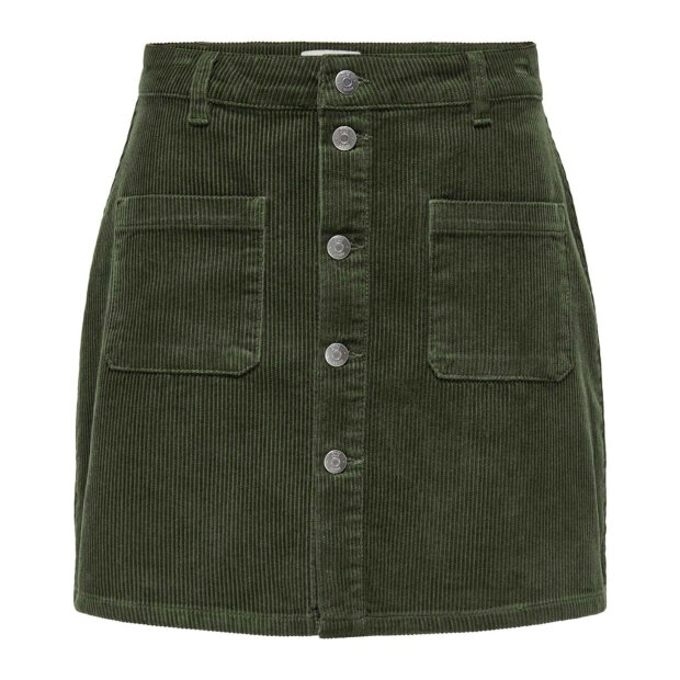 JDY - SHIRAZ CORDUROY SKIRT | FOREST NIGHT