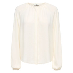 JDY - DIVYA LIFE L/S O-NECK SHIRT | CLOUD DANCER