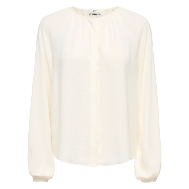 JDY - DIVYA LIFE L/S O-NECK SHIRT | CLOUD DANCER