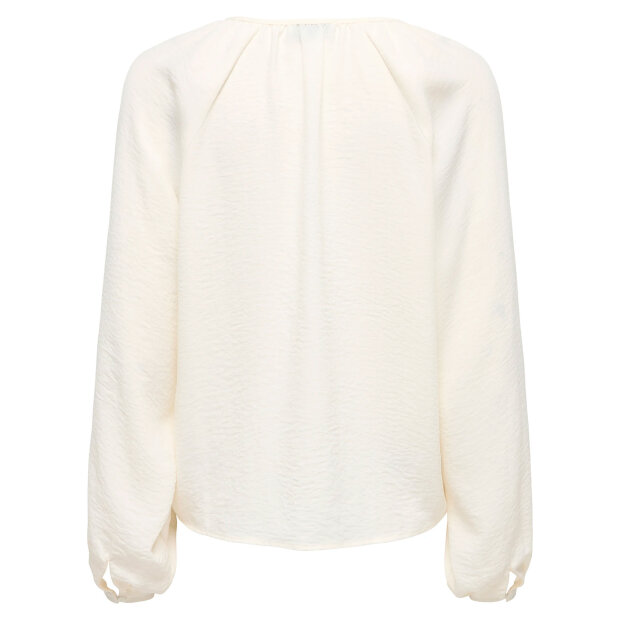 JDY - DIVYA LIFE L/S O-NECK SHIRT | CLOUD DANCER