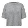 JDY - DICTE S/S PULL O-NECK KNIT | MEDIUM GREY JDY - DICTE S/S PULL O-NECK KNIT | MEDIUM GREY