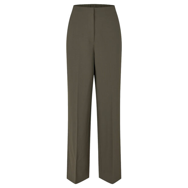SECOND FEMALE - FIQUE CLASSIC TROUSERS | BLACK OLIVE