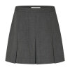SECOND FEMALE - ANJOU MINI SKIRT | DARK GREY MELANGE SECOND FEMALE - ANJOU MINI SKIRT | DARK GREY MELANGE