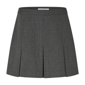 SECOND FEMALE - ANJOU MINI SKIRT | DARK GREY MELANGE