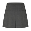 SECOND FEMALE - ANJOU MINI SKIRT | DARK GREY MELANGE SECOND FEMALE - ANJOU MINI SKIRT | DARK GREY MELANGE