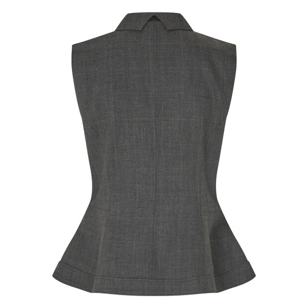 SECOND FEMALE - ANJOU WAISTCOAT | DARK GREY MELANGE