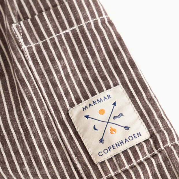 MARMAR COPENHAGEN - PANTO BUKSER | DARK BROWNIE STRIPE