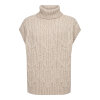 CO COUTURE - ROW OVERSIZE CABLE KNIT VEST | CREME CO COUTURE - ROW OVERSIZE CABLE KNIT VEST | CREME