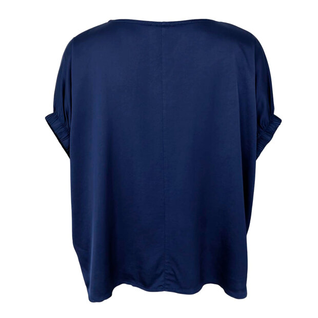 BLACK COLOUR - MABEL BLOUSE | DARK BLUE