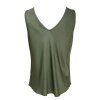 BLACK COLOUR - MABEL DOUBLE V-NECK TOP | ARMY BLACK COLOUR - MABEL DOUBLE V-NECK TOP | ARMY
