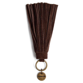 DEPECHE - TASSEL KEYRING | CHOCOLATE