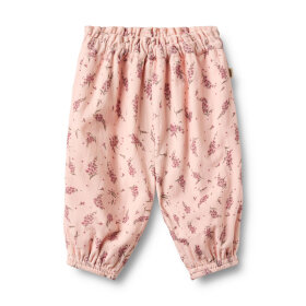 WHEAT - TROUSERS LINED POLLY | DIM ROSE FLOWERS