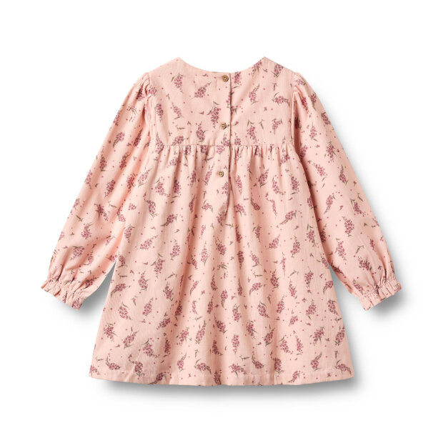 WHEAT - DRESS L/S ELVIRA | DIM ROSE FLOWERS