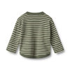 WHEAT - T-SHIRT L/S OSVALD | DARK GREEN STRIPE WHEAT - T-SHIRT L/S OSVALD | DARK GREEN STRIPE