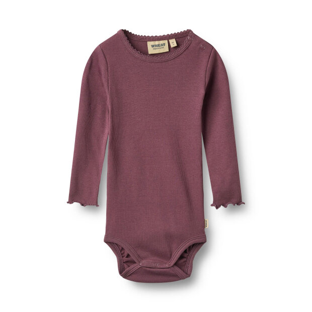 WHEAT - REGITZE BODYSTOCKING | EGGPLANT