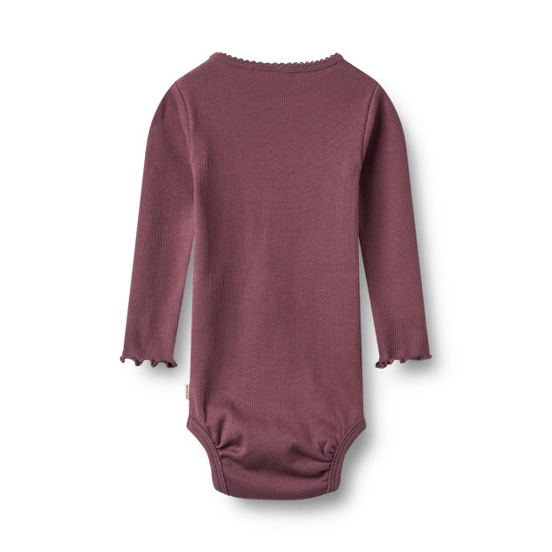 WHEAT - REGITZE BODYSTOCKING | EGGPLANT