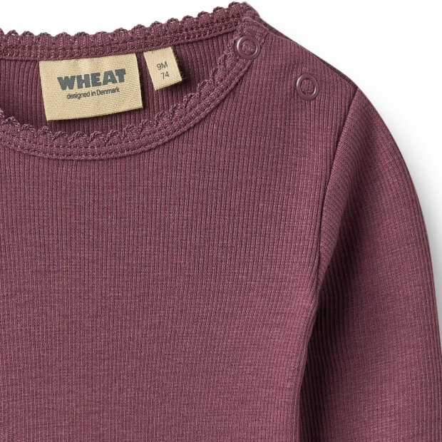 WHEAT - REGITZE BODYSTOCKING | EGGPLANT