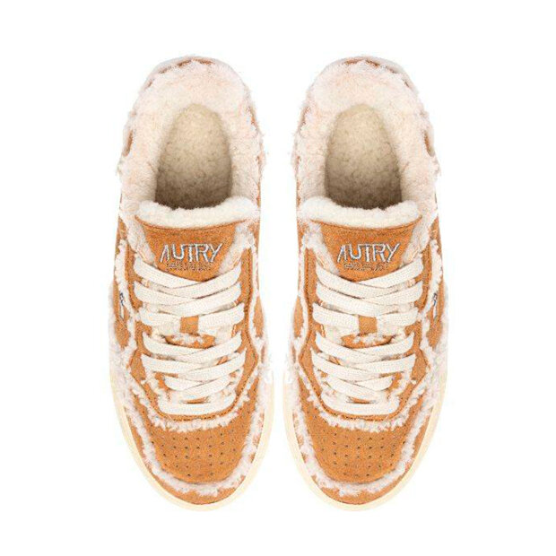 AUTRY - MEDALIST LOW WOMAN | SUEDE/COGNAC