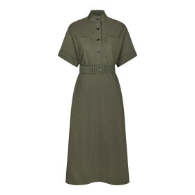 NEO NOIR - CINA POPLIN DRESS | ARMY