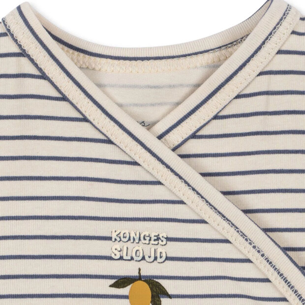 KONGES SLØJD - BASIC LS NEWBORN BODY | STRIPE COMO
