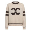 CO COUTURE - ROW COCO LOGO KNIT | CREME CO COUTURE - ROW COCO LOGO KNIT | CREME