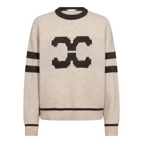 CO COUTURE - ROW COCO LOGO KNIT | CREME