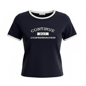 CONTINUE COPENHAGEN - DEA T-SHIRT | NAVY BLUE