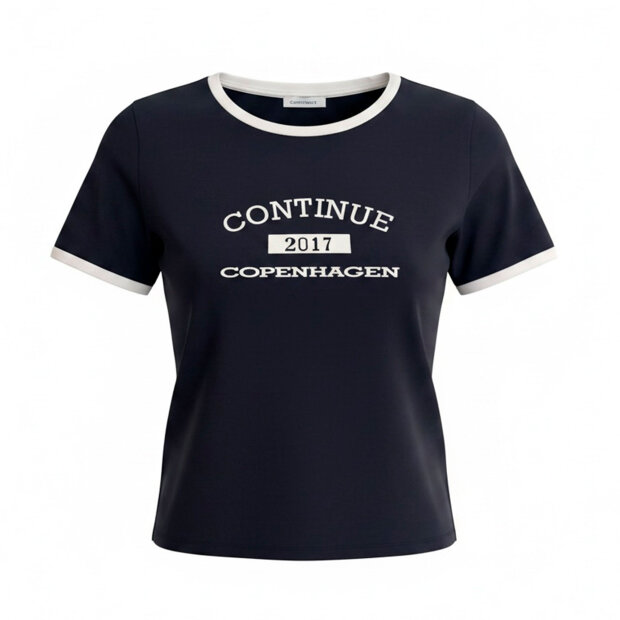 CONTINUE COPENHAGEN - DEA T-SHIRT | NAVY BLUE