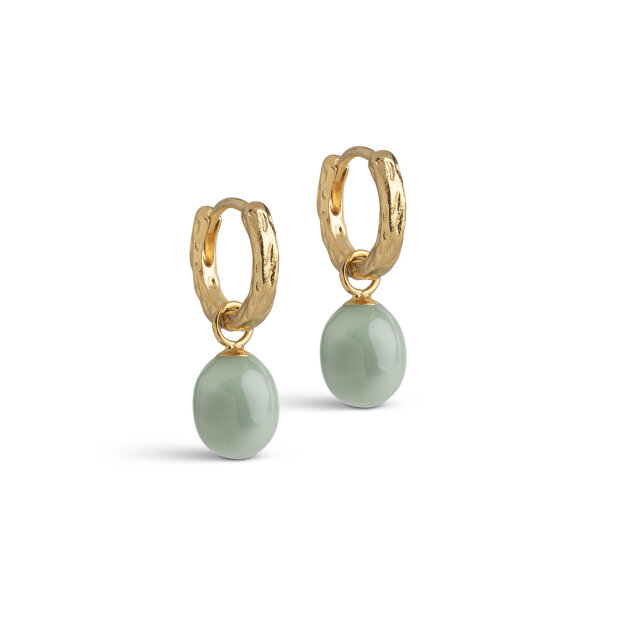 ENAMEL COPENHAGEN - SIGNIFICANT ENAMEL HOOPS | FG/SAGE