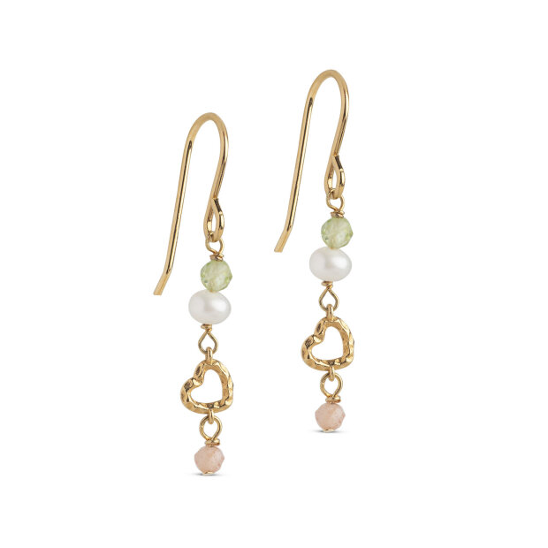ENAMEL COPENHAGEN - ORGANIC HEART EARRINGS | FG/MEADOW