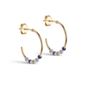 ENAMEL COPENHAGEN - LOLA LARGE HOOPS | FG/EARTHONE