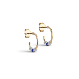 ENAMEL COPENHAGEN - LOLA SMALL HOOPS | FG/EARTHTONE