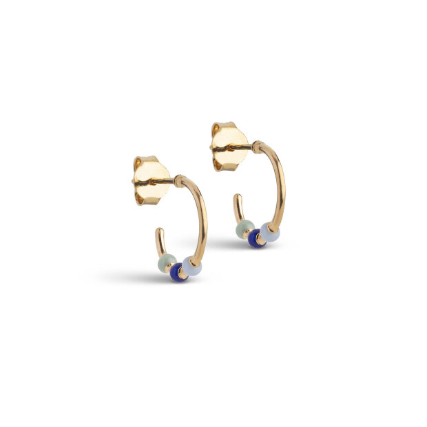 ENAMEL COPENHAGEN - LOLA SMALL HOOPS | FG/EARTHTONE