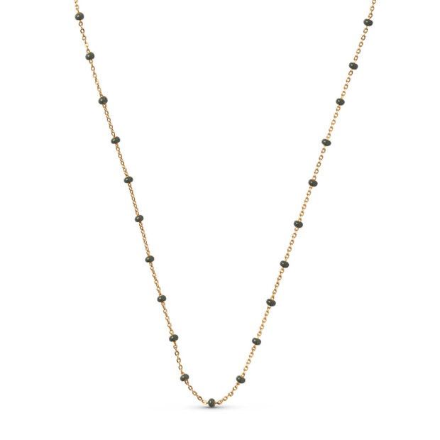 ENAMEL COPENHAGEN - LOLA HALSKÆDE FORGYLDT | KHAKI